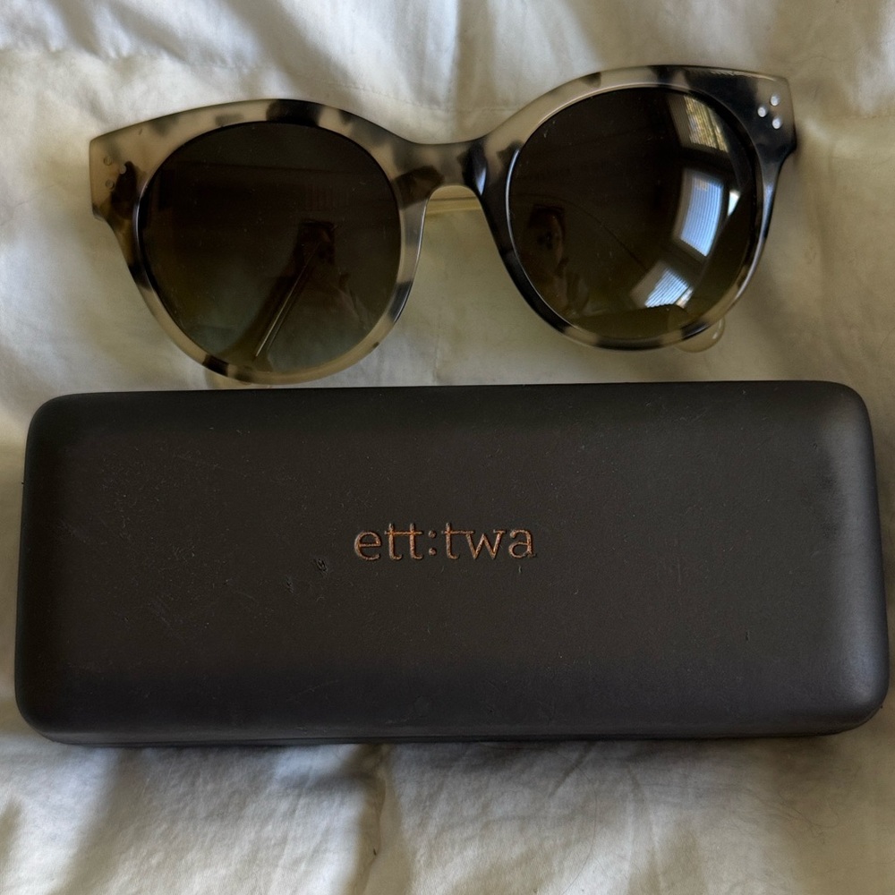 Women's ett:twa Tortoise Shell Sunglasses Anthropologie northerner 53/21